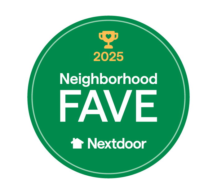 Nextdoor Neighborhood Fave 2025 badge for 5-Points Animal Hospital in Fuquay-Varina